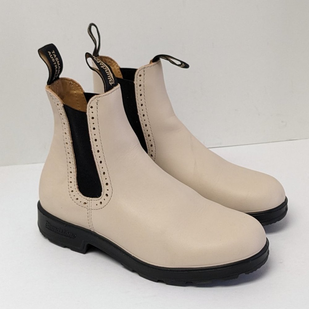 Blundstone Originals High Top Boots, Pearl Leather, Women's 8 M (AUS 5)